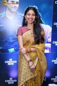 actress sai pallavi in a yellow saree