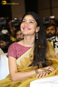 actress sai pallavi in a yellow saree