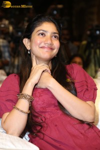 actress sai pallavi pretty in a red salwar dress