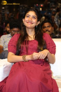 actress sai pallavi pretty in a red salwar dress