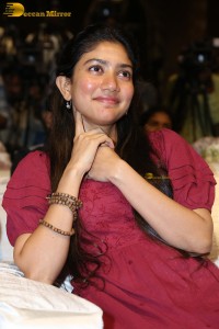 actress sai pallavi pretty in a red salwar dress