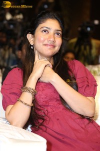 actress sai pallavi pretty in a red salwar dress