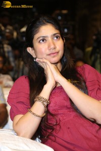 actress sai pallavi pretty in a red salwar dress