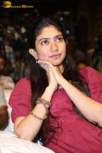 actress sai pallavi pretty in a red salwar dress