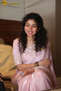 actress Sai Pallavi pretty in a pink dress