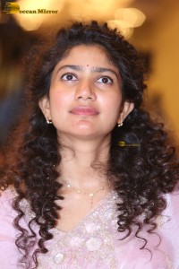 actress Sai Pallavi pretty in a pink dress