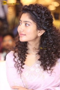 actress Sai Pallavi pretty in a pink dress
