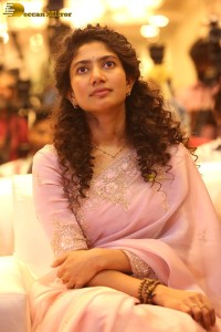 actress Sai Pallavi pretty in a pink dress