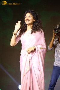 actress Sai Pallavi pretty in a pink dress