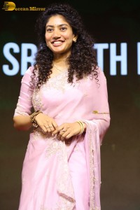 actress Sai Pallavi pretty in a pink dress