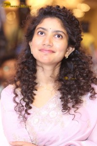 actress Sai Pallavi pretty in a pink dress