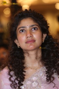 actress Sai Pallavi pretty in a pink dress