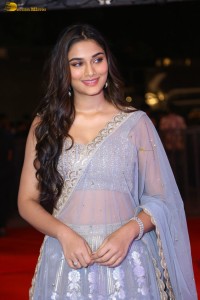 actress saiee manjrekar glamorous looks in a lehenga choli dress