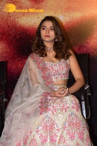 Actress Saiee Manjrekar photoshoot while she attended a movie function