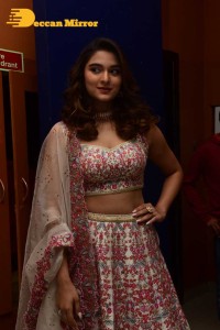 Actress Saiee Manjrekar photoshoot while she attended a movie function