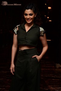 Saiyami Kher photoshoot in black top and pants