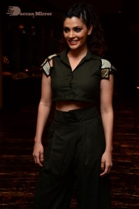 Saiyami Kher photoshoot in black top and pants