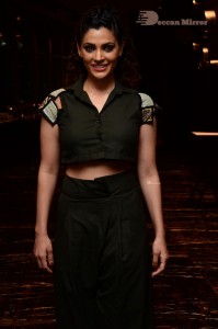 Saiyami Kher photoshoot in black top and pants