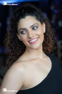 Actress Saiyami Kher in black dress