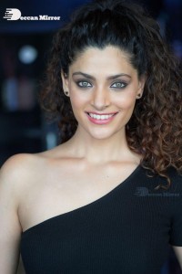 Actress Saiyami Kher in black dress