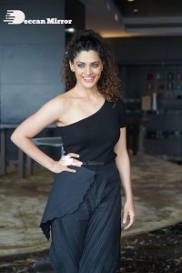 Actress Saiyami Kher in black dress