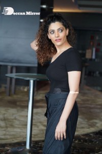 Actress Saiyami Kher in black dress