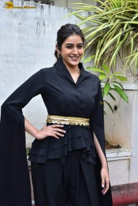 Indian actress sakshi vaidya in a black dress