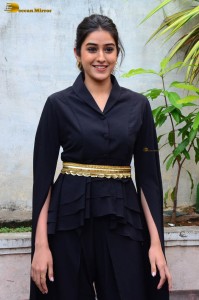 Indian actress sakshi vaidya in a black dress