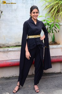 Indian actress sakshi vaidya in a black dress