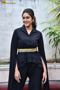 Indian actress sakshi vaidya in a black dress