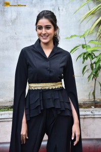 Indian actress sakshi vaidya in a black dress