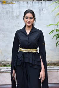 Indian actress sakshi vaidya in a black dress