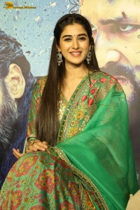 actress sakshi vaidya in a salwar suit dress attending a movie function