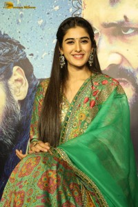 actress sakshi vaidya in a salwar suit dress attending a movie function