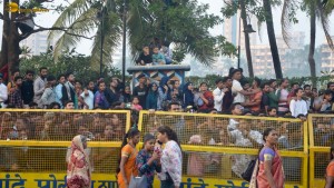 Salman Khan waves to his fans from his house on his 58th birthday
