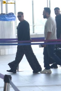 Actor Salman Khan spotted at Mumbai Airport with extra security on April 19, 2024