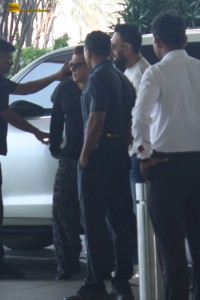Actor Salman Khan spotted at Mumbai Airport with extra security on April 19, 2024