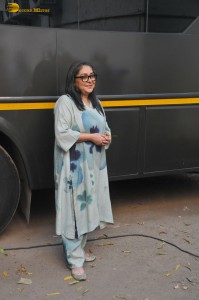 Vicky Kaushal and Fatima Sana Shaikh promote Sam Bahadur at Mehboob Studio