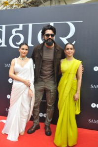 Sam Bahadur Teaser Launch attended by Vicky Kaushal, Fatima Sana Shaikh, and Sanya Malhotra