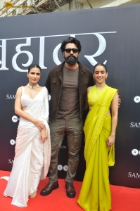 Sam Bahadur Teaser Launch attended by Vicky Kaushal, Fatima Sana Shaikh, and Sanya Malhotra