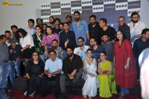 Sam Bahadur Teaser Launch attended by Vicky Kaushal, Fatima Sana Shaikh, and Sanya Malhotra