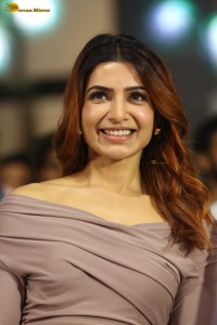 actress Samantha Ruth Prabhu glamorous looks at a movie event