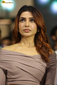 actress Samantha Ruth Prabhu glamorous looks at a movie event