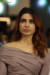 actress Samantha Ruth Prabhu glamorous looks at a movie event