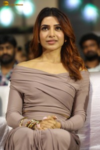 actress Samantha Ruth Prabhu glamorous looks at a movie event