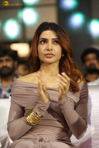actress Samantha Ruth Prabhu glamorous looks at a movie event