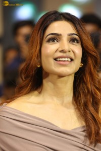 actress Samantha Ruth Prabhu glamorous looks at a movie event