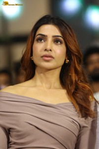 actress Samantha Ruth Prabhu glamorous looks at a movie event