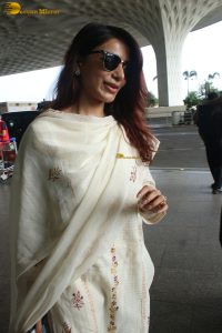 Indian actress samantha in a white salwar dress