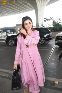 actress Samantha Ruth Prabhu gorgeous in a pink salwar dress